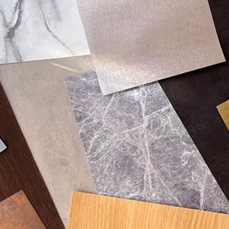 Marble and stone film samples